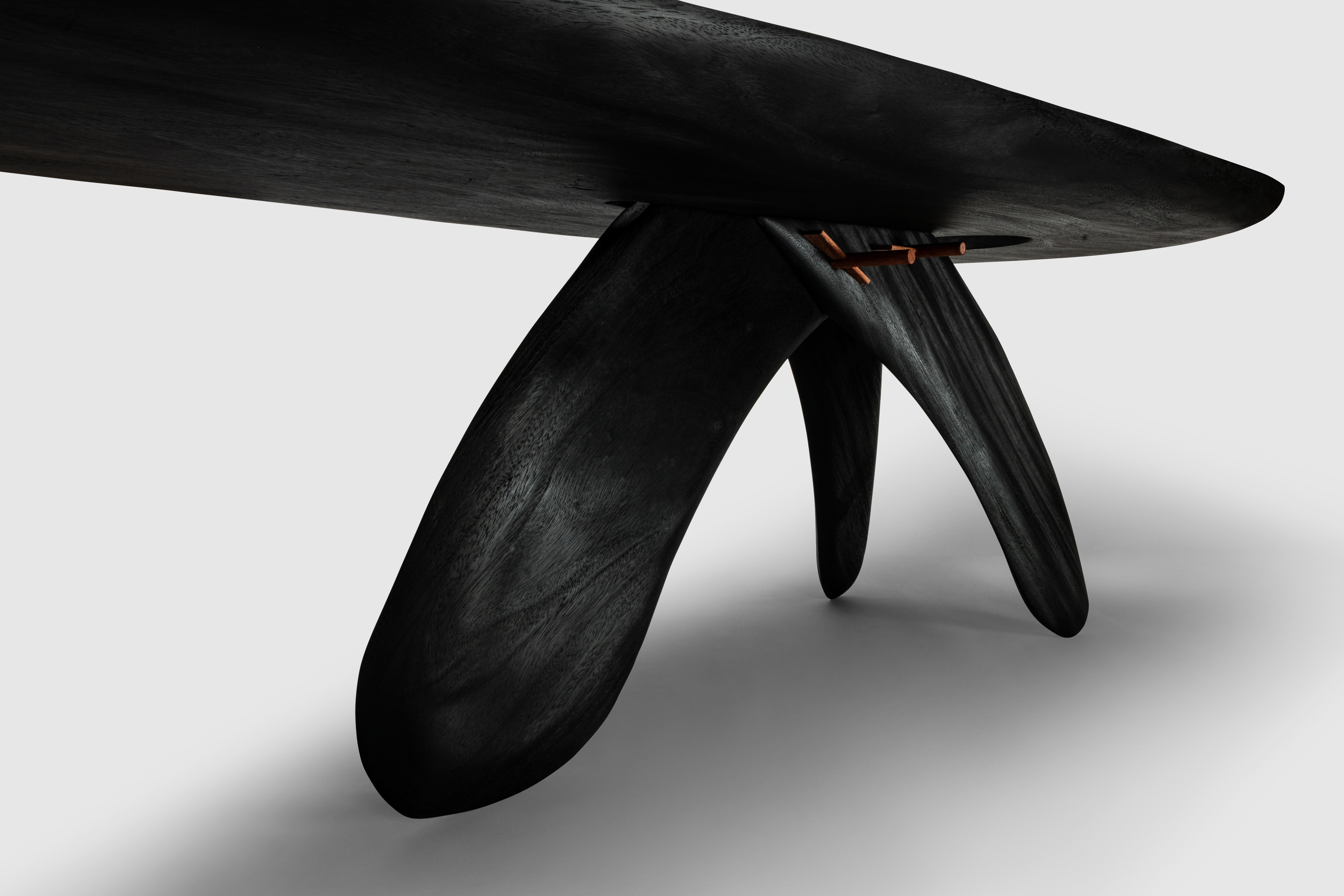 Organic Modern Animal Spirit Contemporary Organic Black Desk by Mircea Anghel For Sale