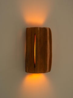 Lampada da parete contemporanea organica moderna marocchina fatta a mano in terracotta