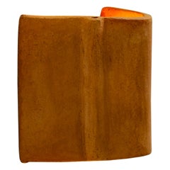 Contemporary Organic Modern Moroccan Handmade Terracotta Ceramic Wall Lamp