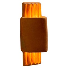 Contemporary Organic Modern Moroccan Handmade Terracotta Ceramic Wall Lamp
