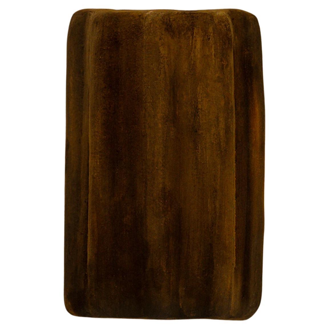 Contemporary Organic Modern Moroccan Handmade Terracotta Ceramic Wall Lamp For Sale