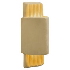 Contemporary Organic Modern Moroccan Handmade Terracotta White Ceramic Wall Lamp