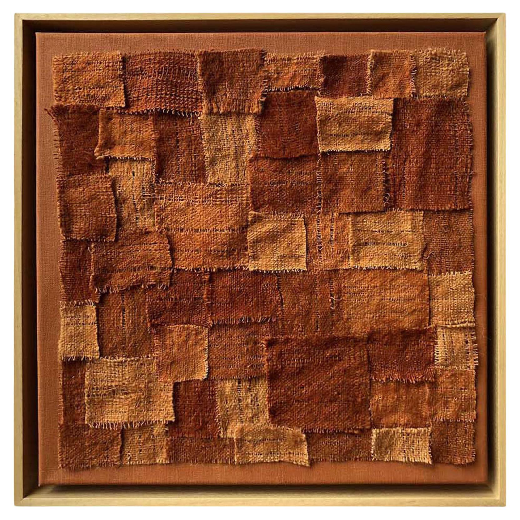 Art Decoratif Contemporain Organic Modern Moroccan Handspun Wool Brown Orange