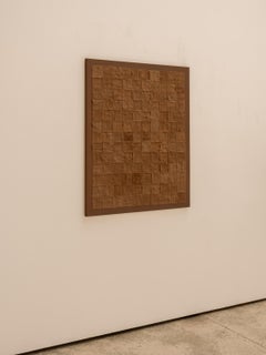 Contemporary Organic Modern Moroccan Handspun Wool Light Brown Decorative Art