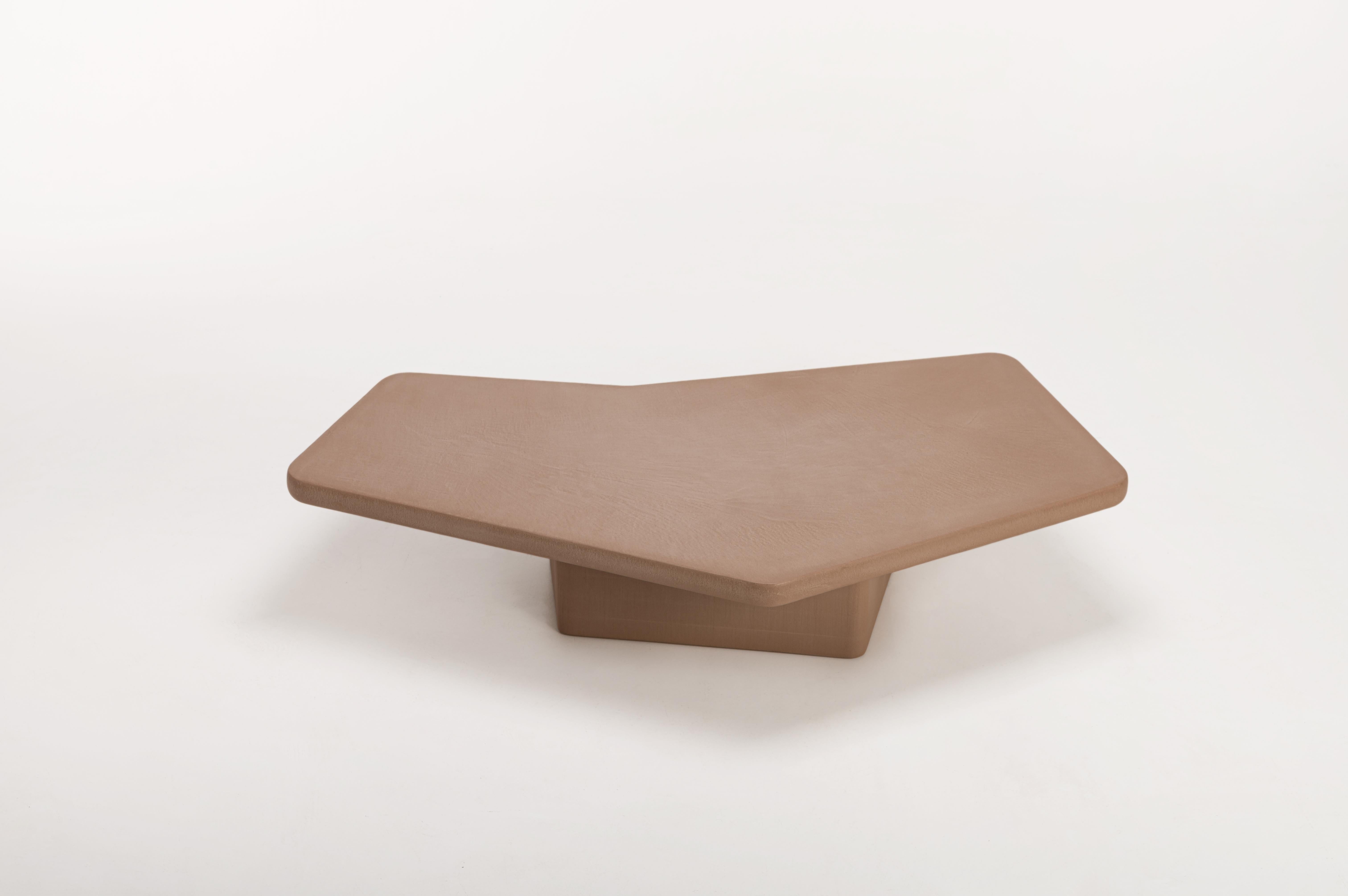 Contemporary Organic Natural Plaster Coffee Table 
