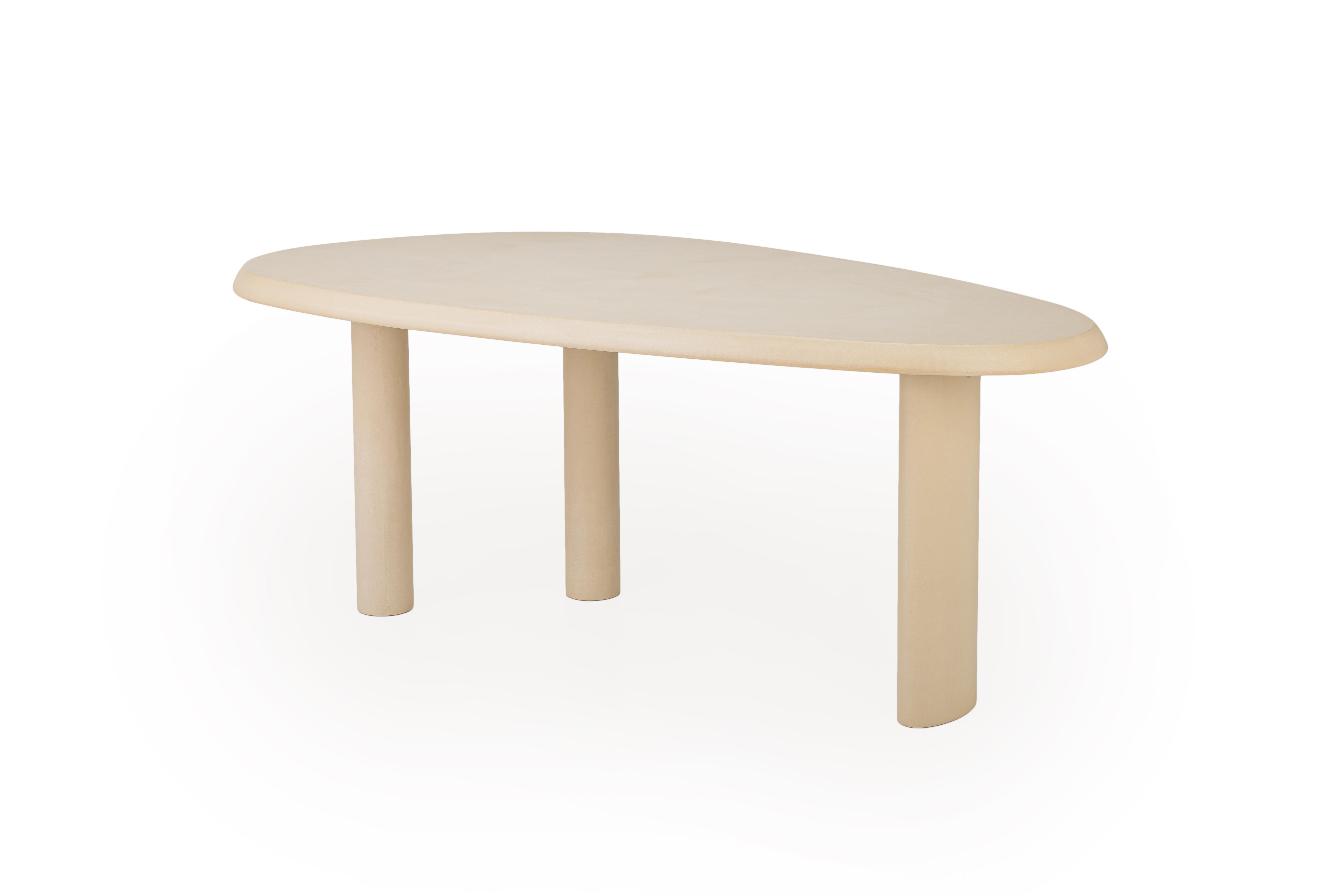 Contemporary Organic Natural Plaster Desk 195cm by Atelier BB For Sale 5