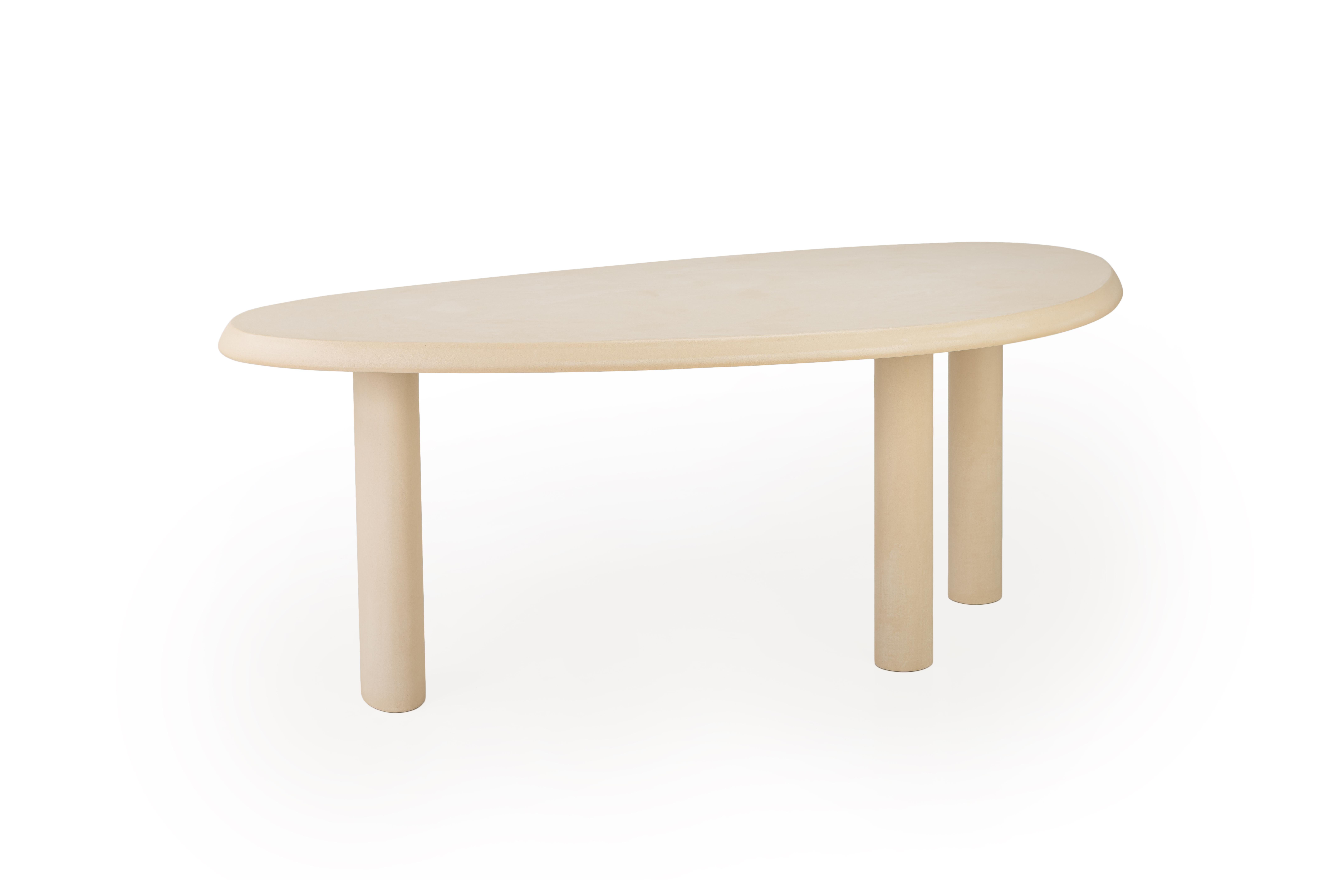 Contemporary Organic Natural Plaster Desk 195cm by Atelier BB For Sale 6
