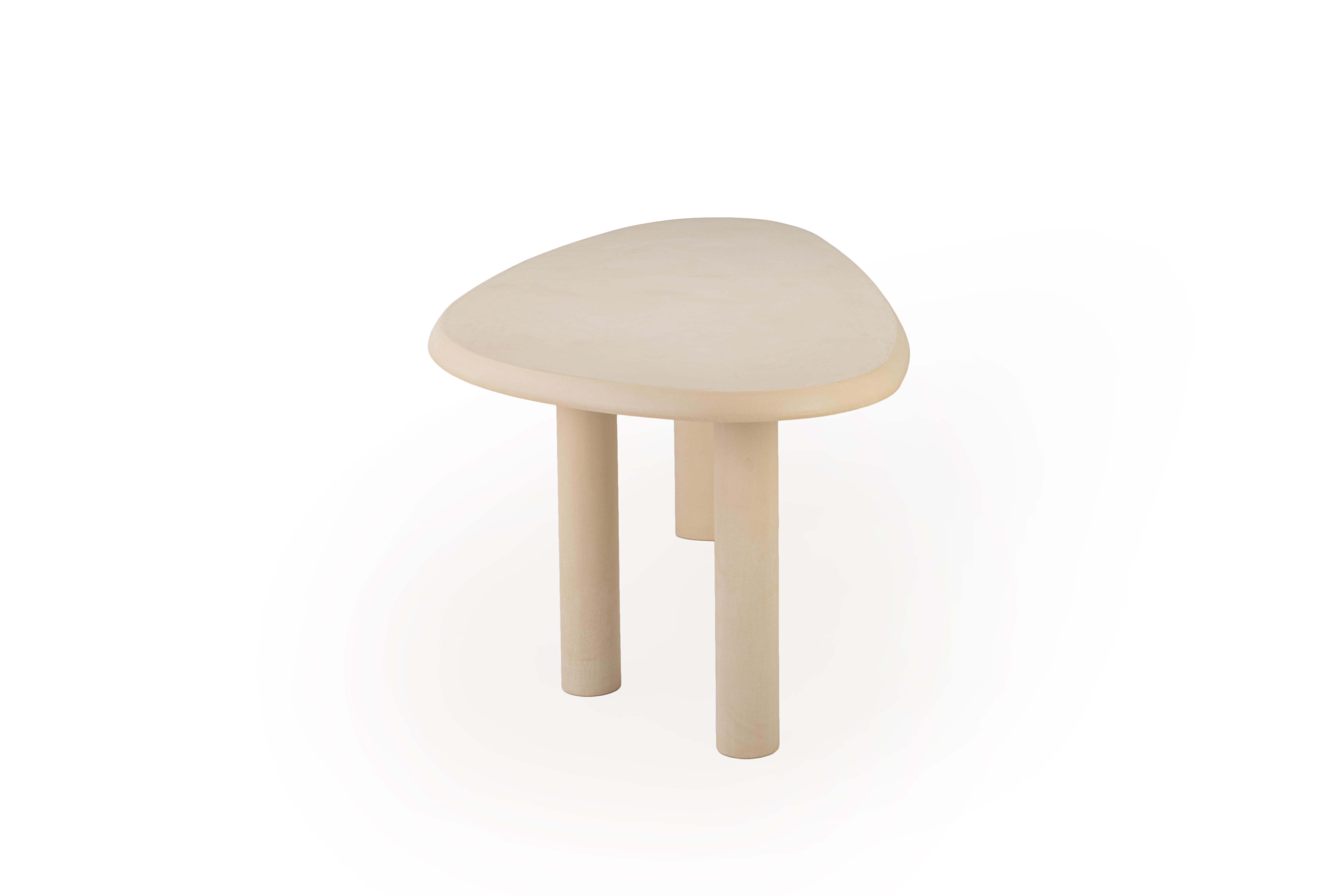 Hand-Crafted Contemporary Organic Natural Plaster Desk 195cm by Atelier BB For Sale