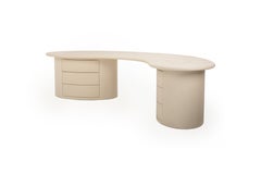 Contemporary Organic Natural Plaster Desk 250cm von Isabelle Beaumont
