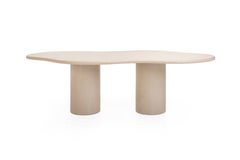 Contemporary Organic Natural Plaster "Fluent" Table 220cm by Isabelle Beaumont