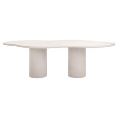 Contemporary Organic Natural Plaster "Fluent" Table 220cm by Isabelle Beaumont