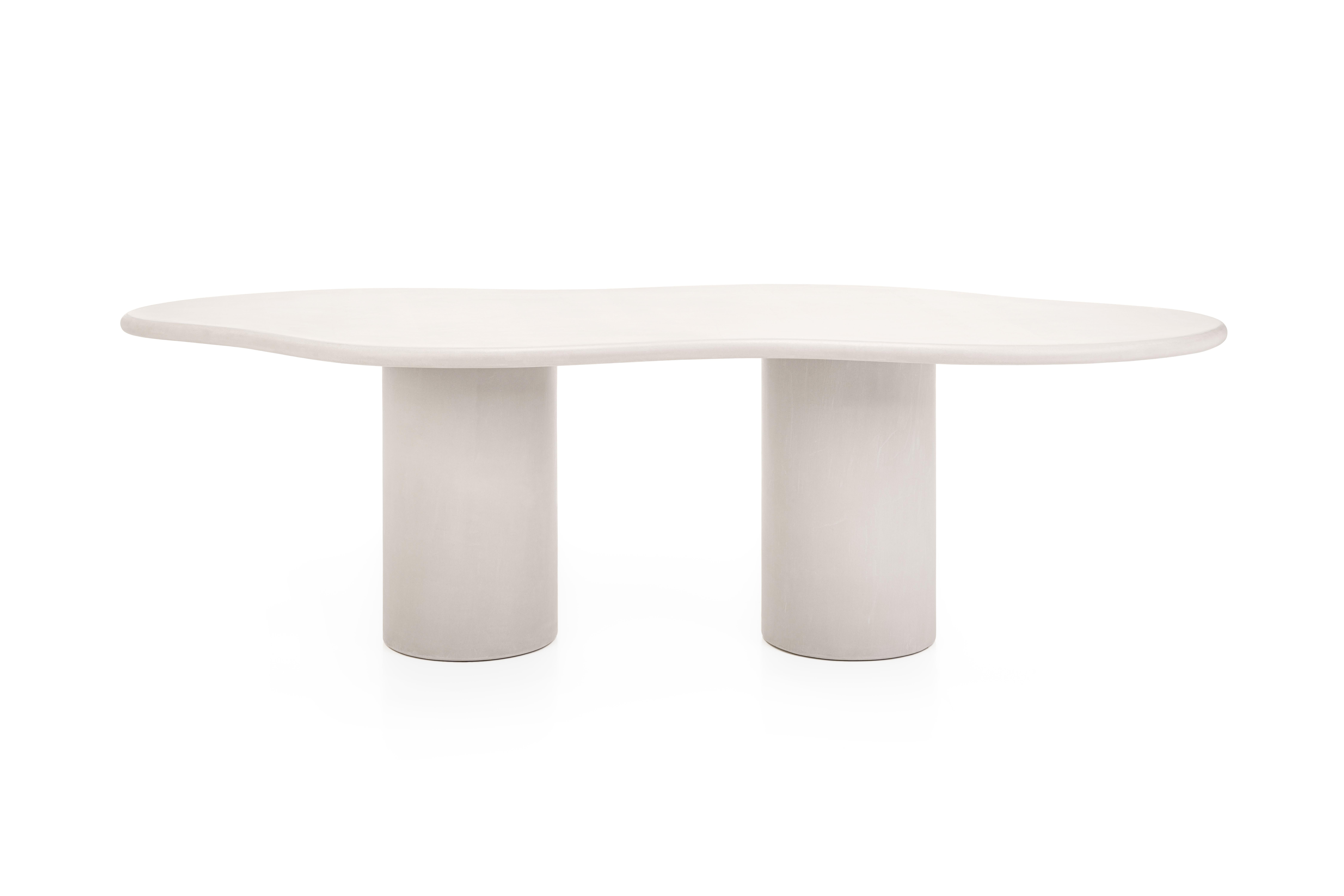 Minimalismo Tavolo contemporaneo in gesso organico e naturale 