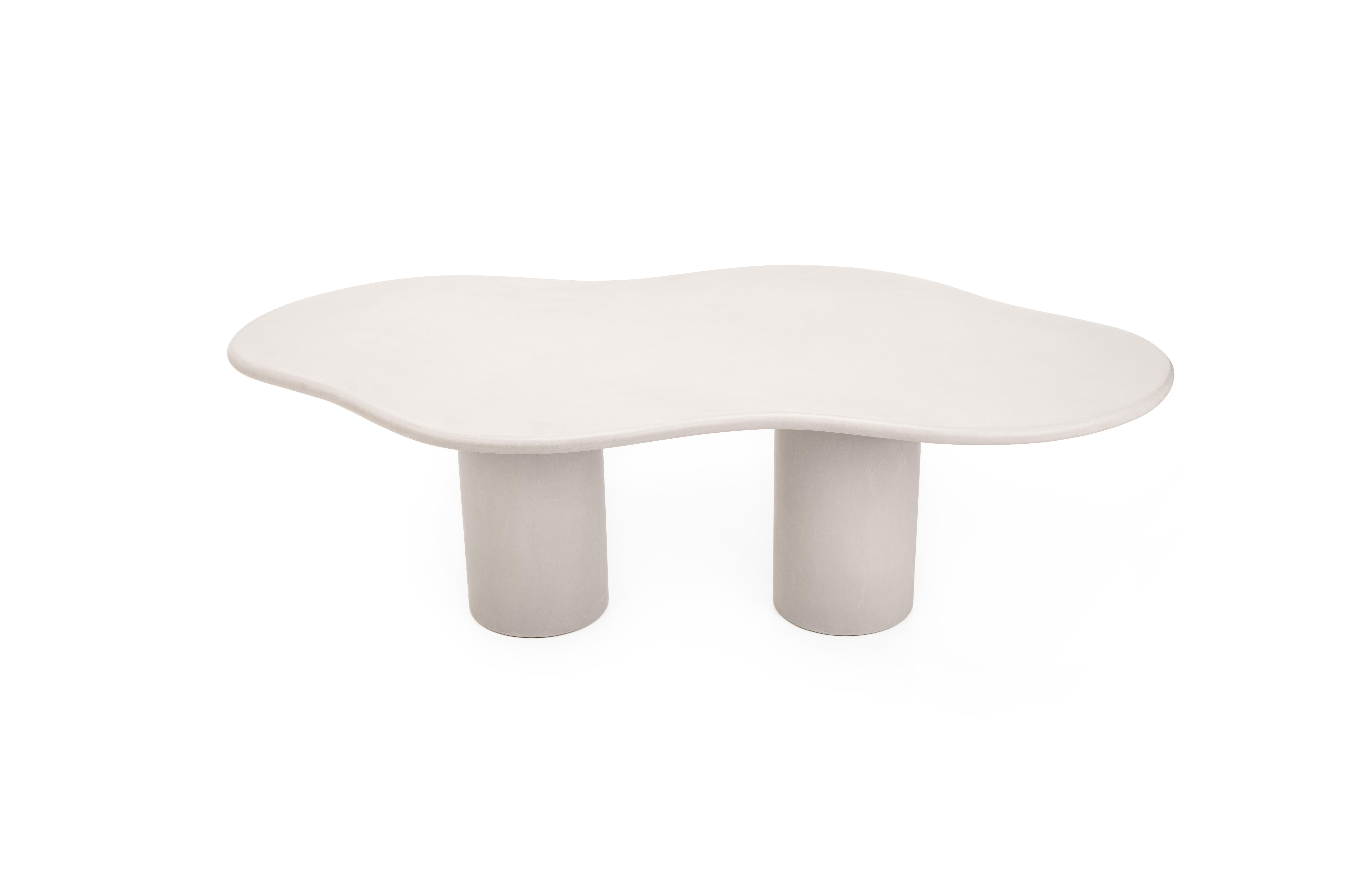 Belga Tavolo contemporaneo in gesso organico e naturale 