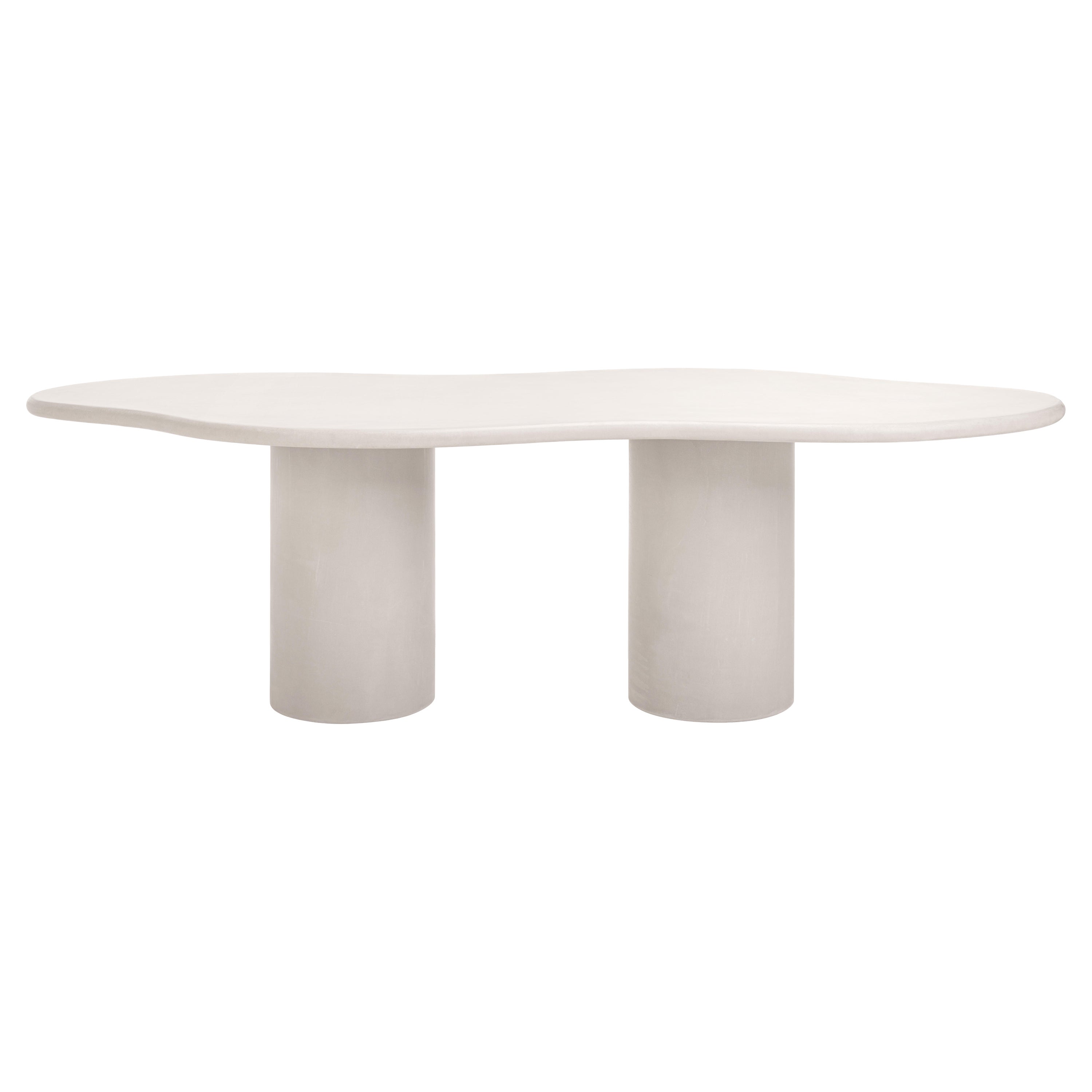 Design/One contemporain, table en plâtre naturel fabriquée à la main avec un caractère texturé et terreux.

Utilisation en intérieur (prix extérieur +10%)

Adjectif latin 