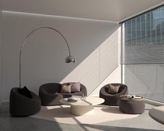 Zeitgenössischer couchtisch "Sami" aus organischem naturgips by Isabelle Beaumont