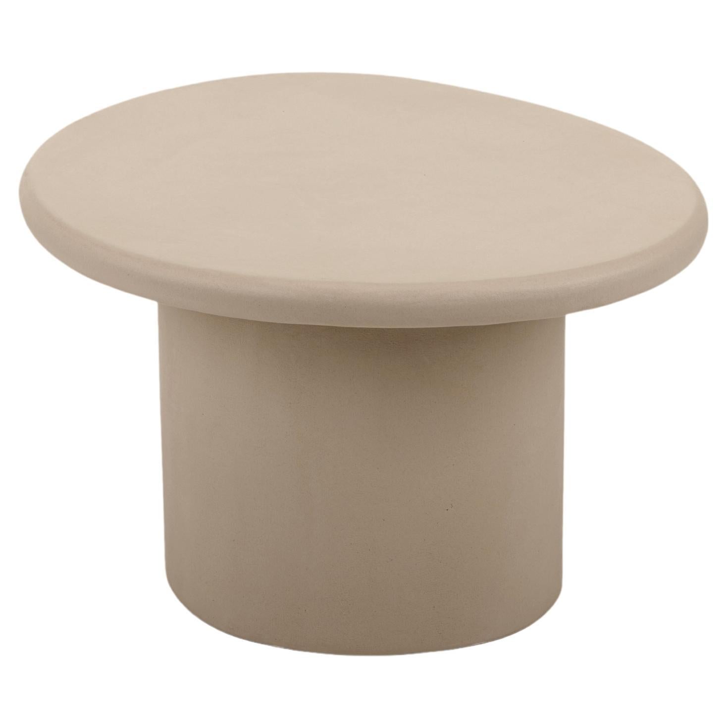 Contemporary Organic Natural Plaster "Sami" Coffee Table by Isabelle Beaumont