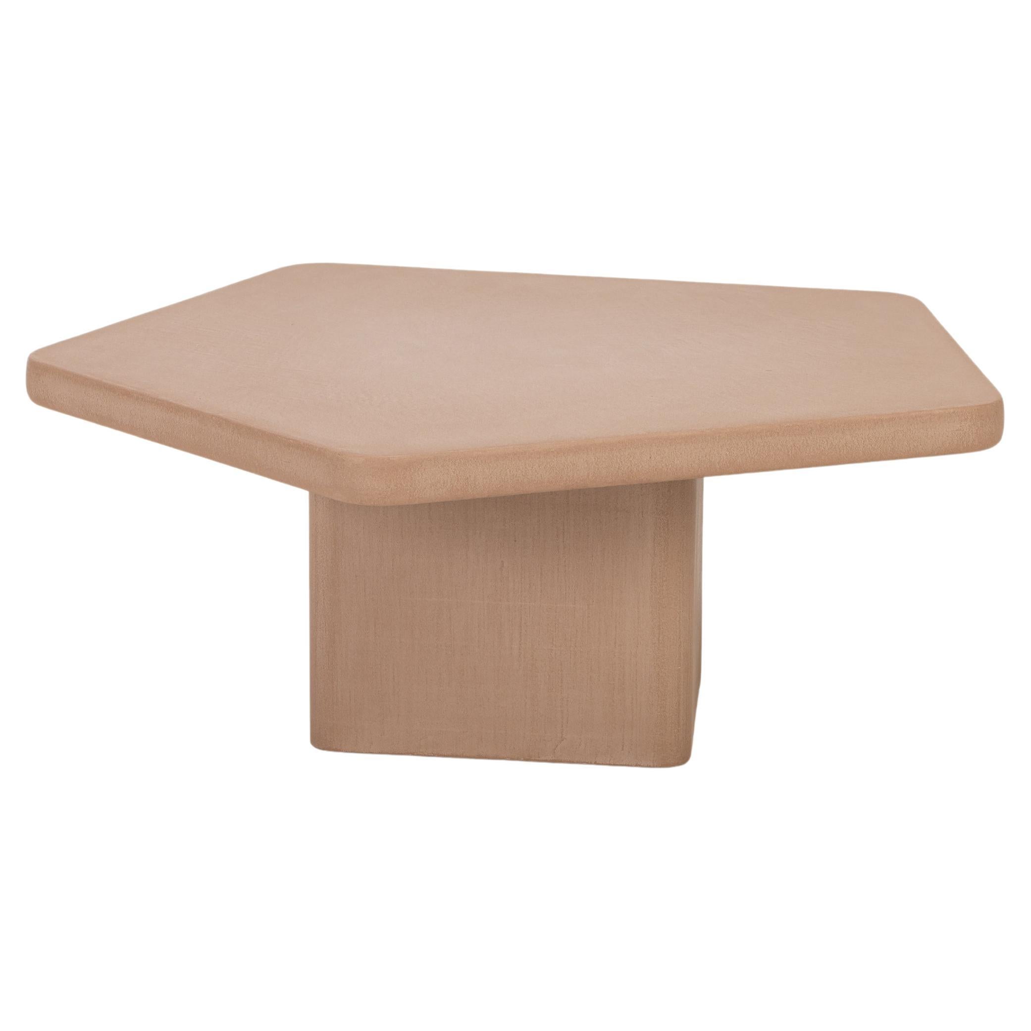 Contemporary Organic Natural Plaster "Sami" Table by Isabelle Beaumont For Sale
