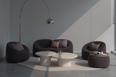 Juego de Mesa Contemporáneo de Yeso Natural Orgánico "Sami" de Isabelle Beaumont