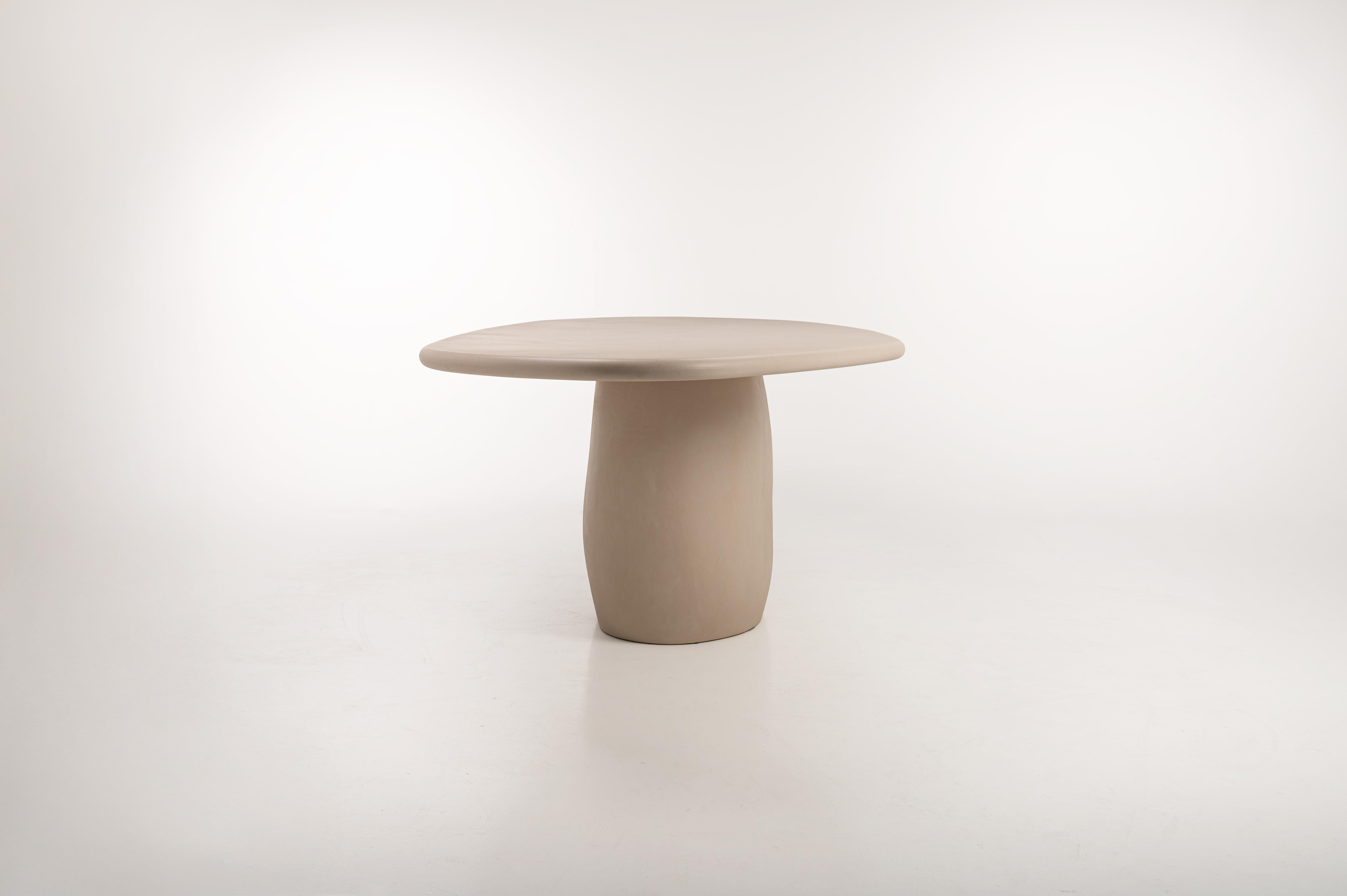 Contemporary Organic Rock Shaped Plaster Table 260cm by Isabelle Beaumont For Sale 7