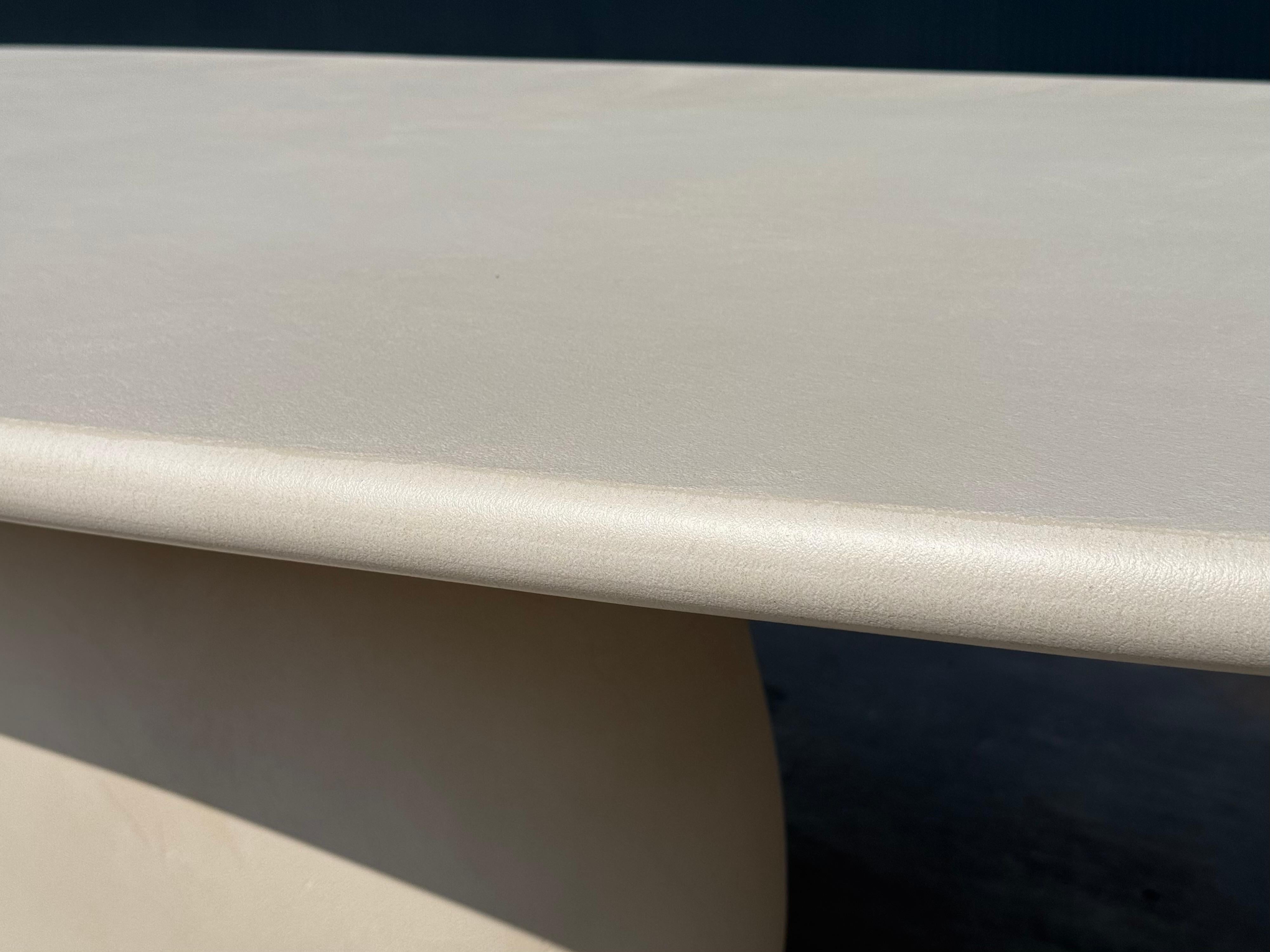 Contemporary Organic Rock Shaped Plaster Table 260cm by Isabelle Beaumont For Sale 12