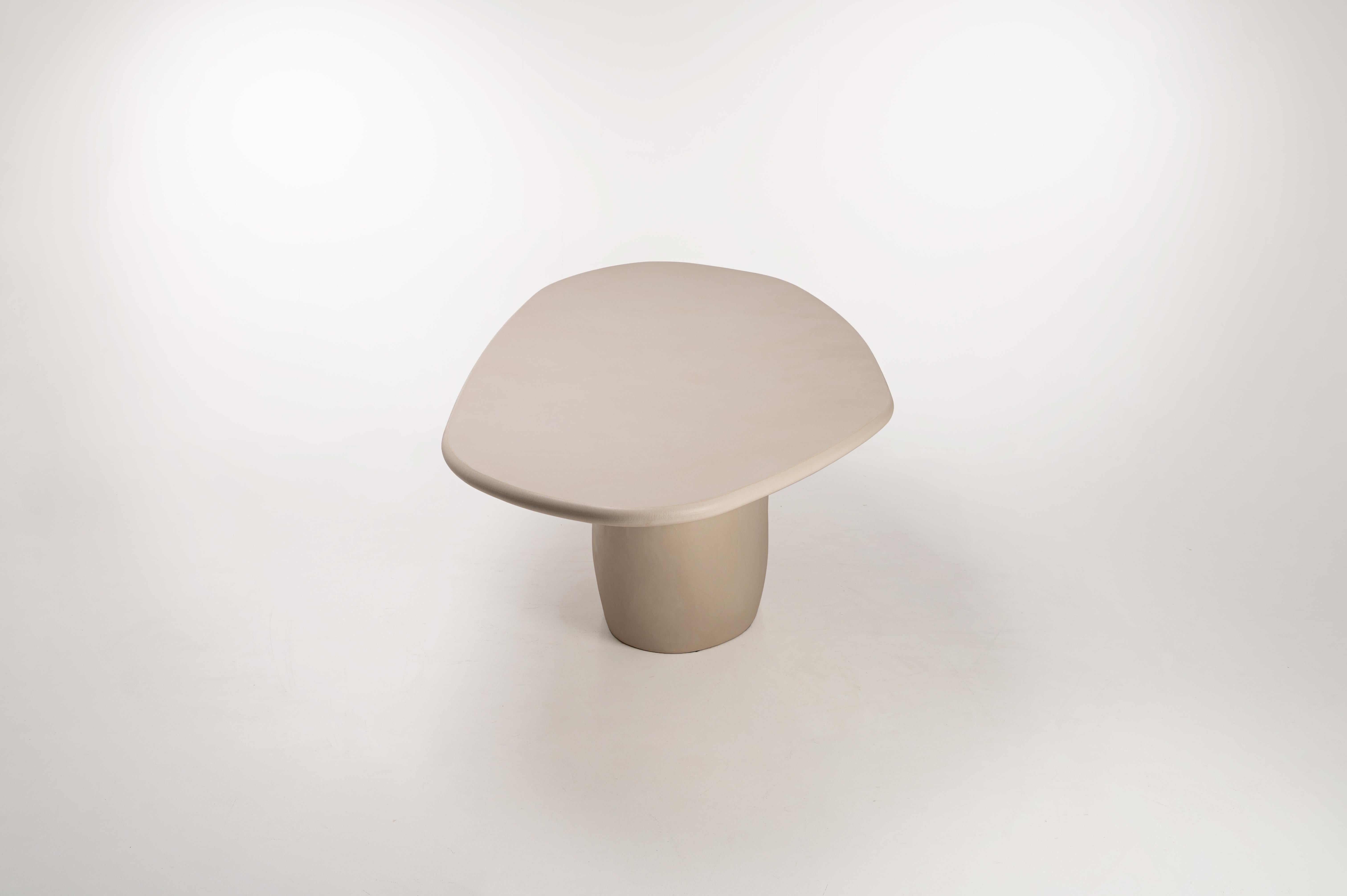 Contemporary Organic Rock Shaped Plaster Table 260cm by Isabelle Beaumont For Sale 1