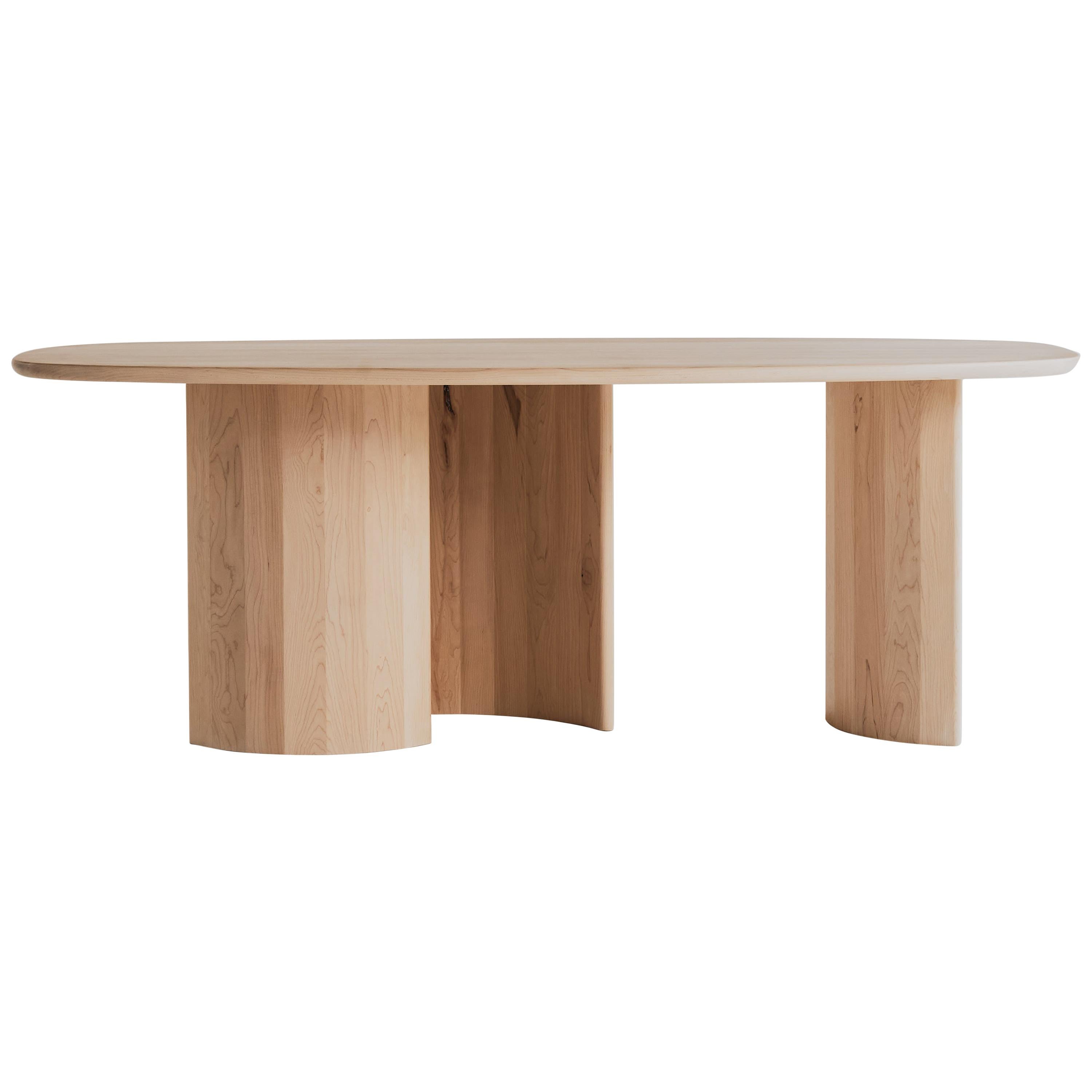 Contemporary Organic Sculptural Maple Wood Dining Table for Richard by Campagna