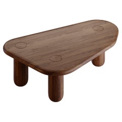 Contemporary Organic Solid Walnut Coffee Table