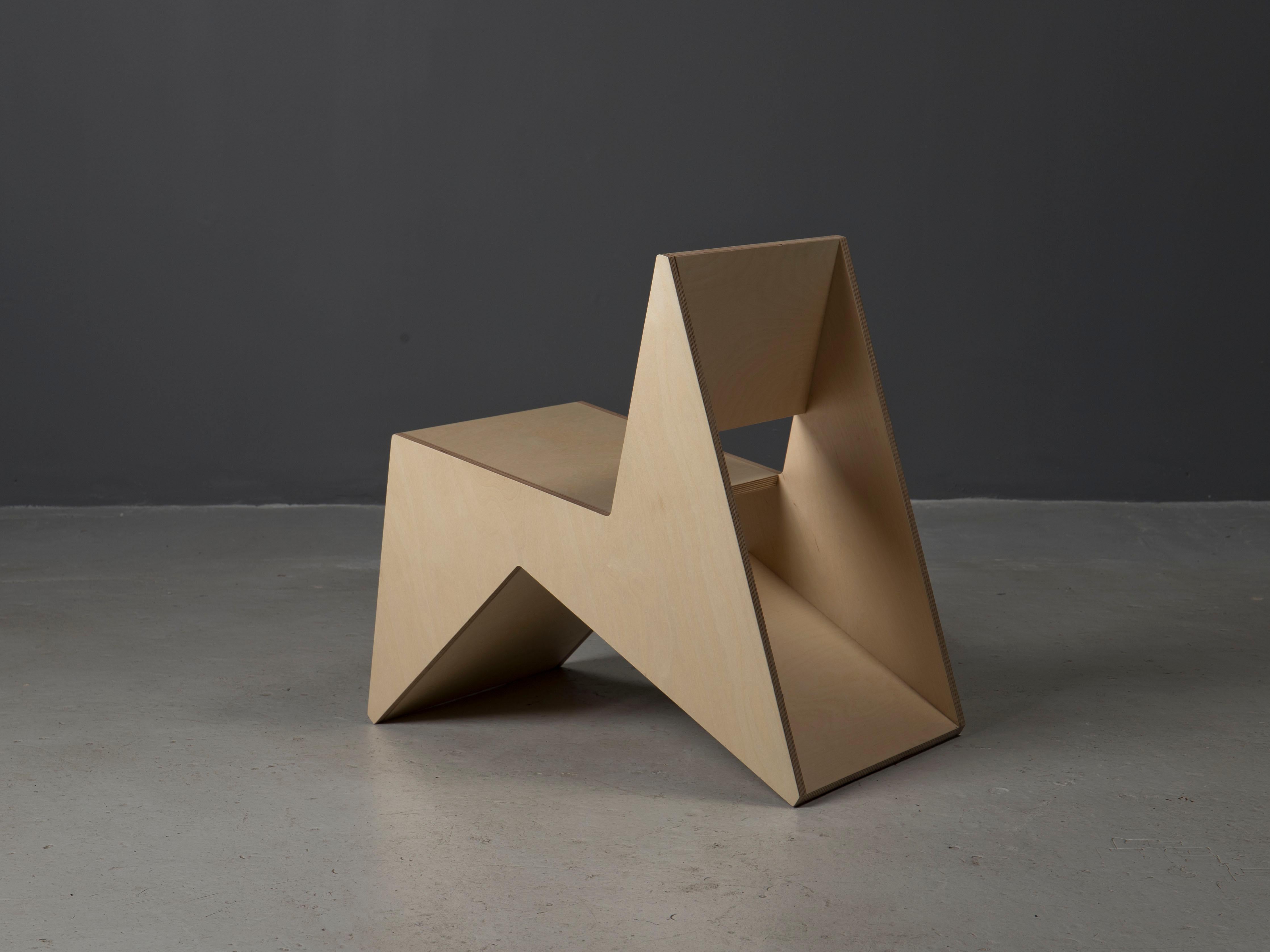 chaise en papier origami