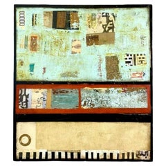 Pintura Abstracta Original Contemporánea en Técnica Mixta Firmada Ricci