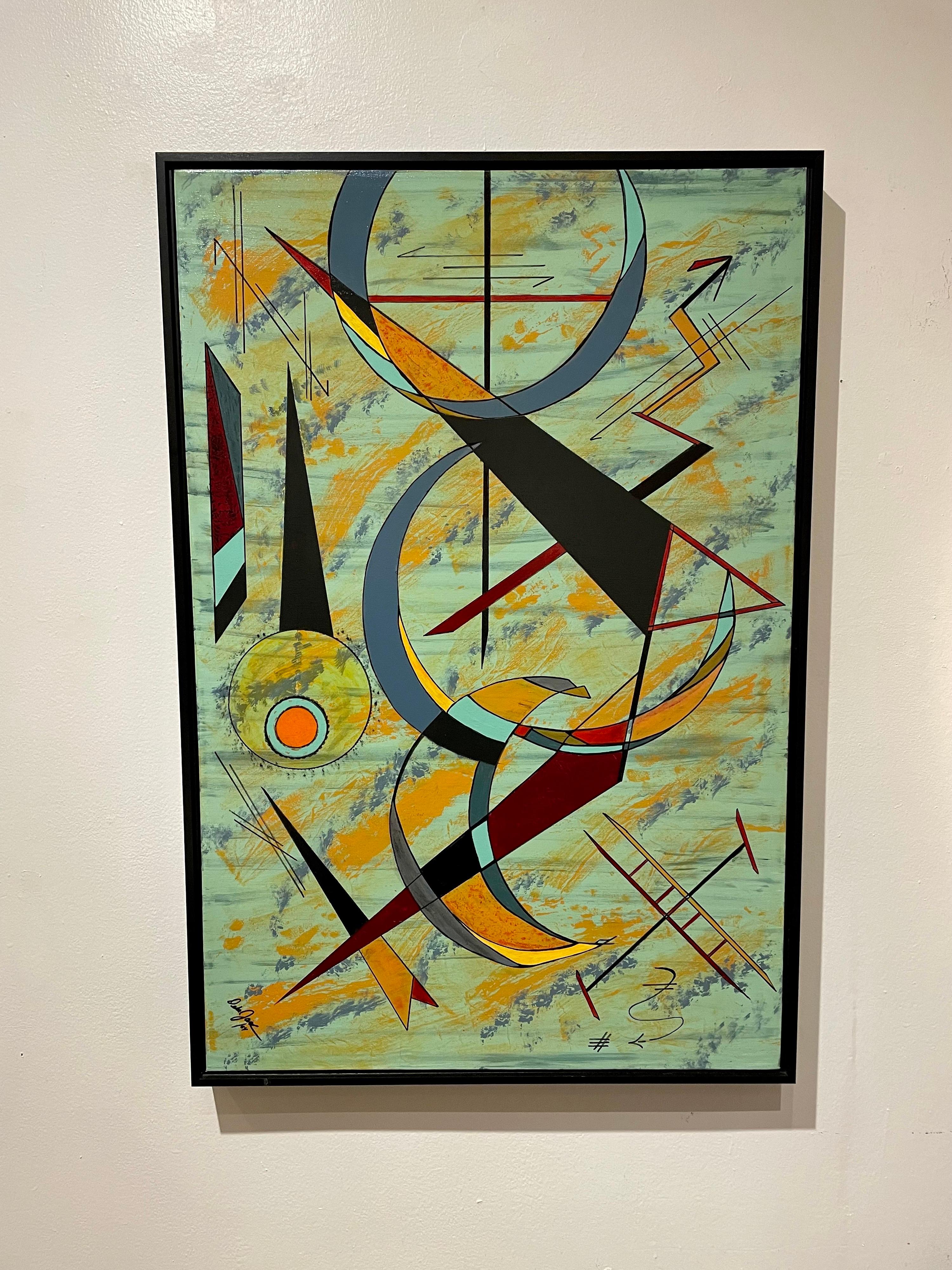Contemporary Original Oil on Canvas by Debra Jacobson Signed and Title In Excellent Condition In San Diego, CA