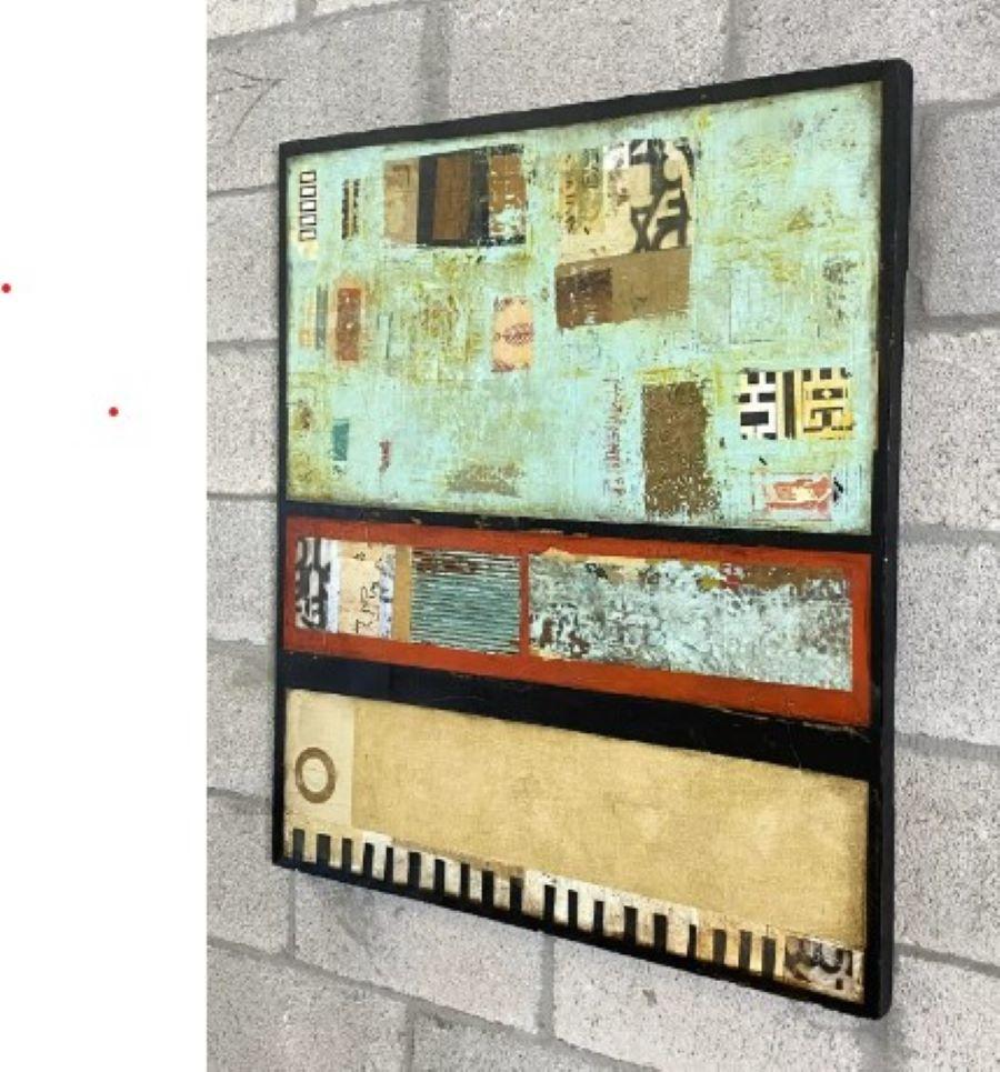 Pintura al óleo original contemporánea Colaboración de dos artistas en Bueno estado para la venta en west palm beach, FL