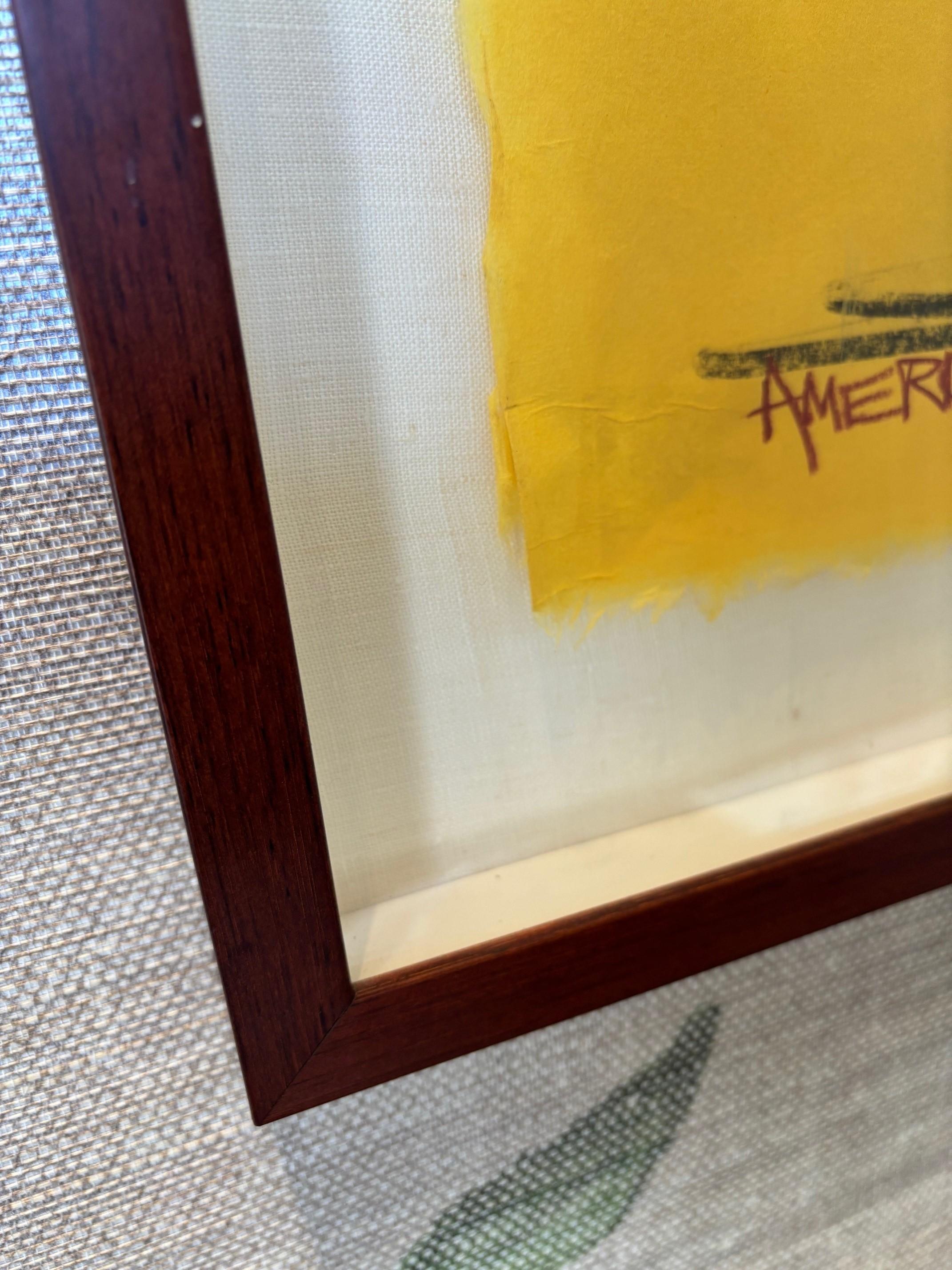 Peinture contemporaine originale au pastel et à l'encre 