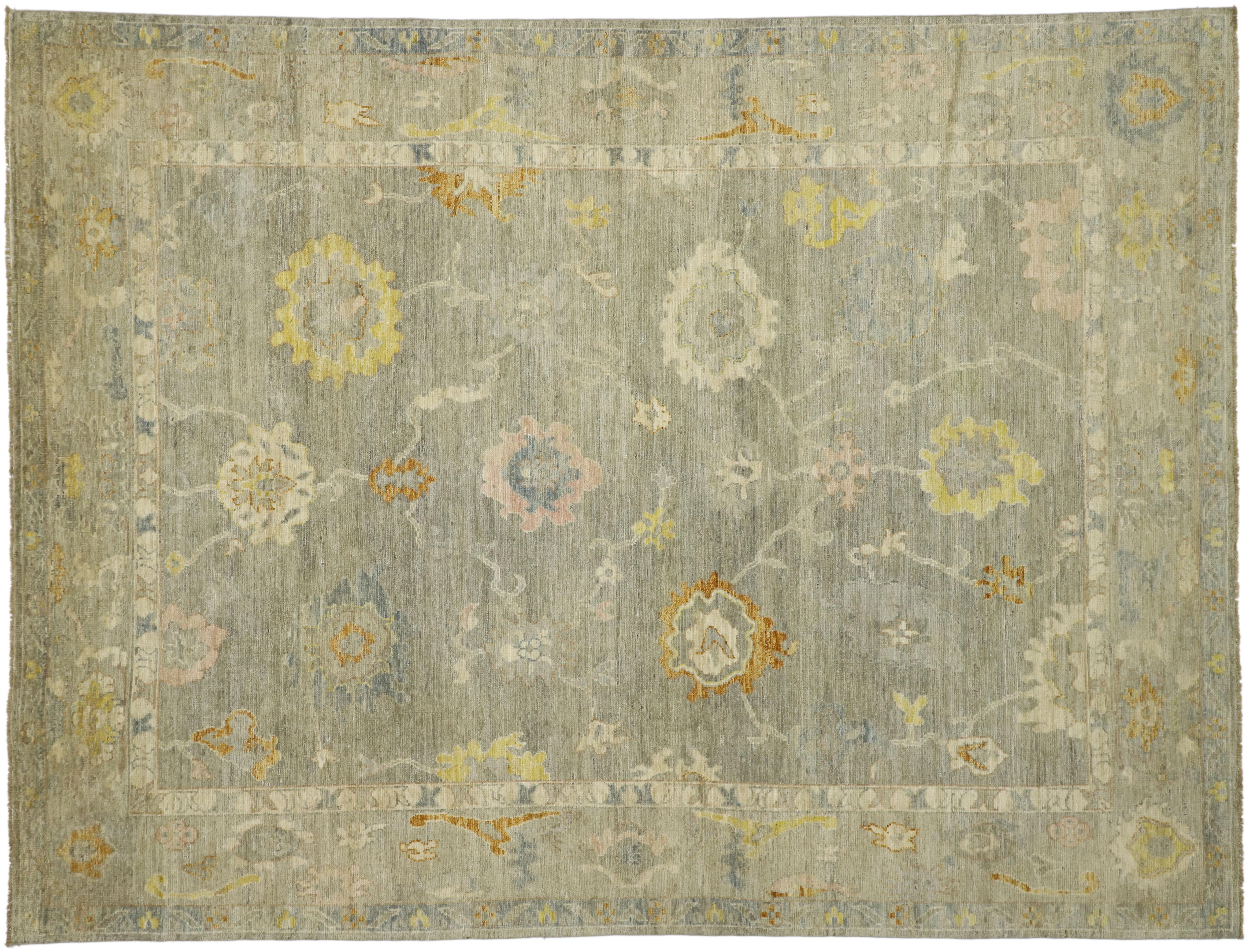 New Contemporary Oushak Area Rug  For Sale 2