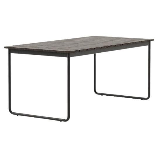 It is time to accessorize the outside and this dining table is a great beginning. Dining table with dark bamboo wood  top and Texturized stainless steel base in white or black.
Materials : Black or white Texturized stainless steel base and dark