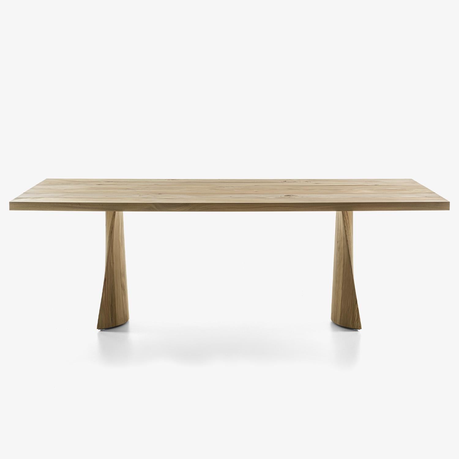Mesa de comedor exterior contemporánea con ocho taburetes de madera maciza de cedro Moderno en venta