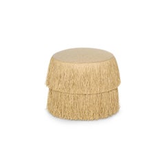 Tabouret d'extérieur Contemporary Fringes en rotin tressé