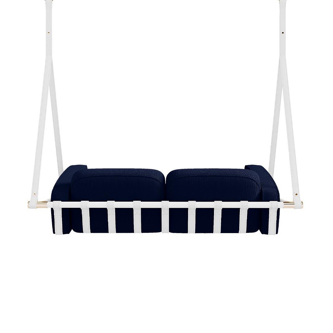 Portuguese Swing Seat with Waterproof Padding for Outdoor Use For Sale