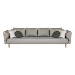 Contemporary Outdoor Sofa in Silver Grey
