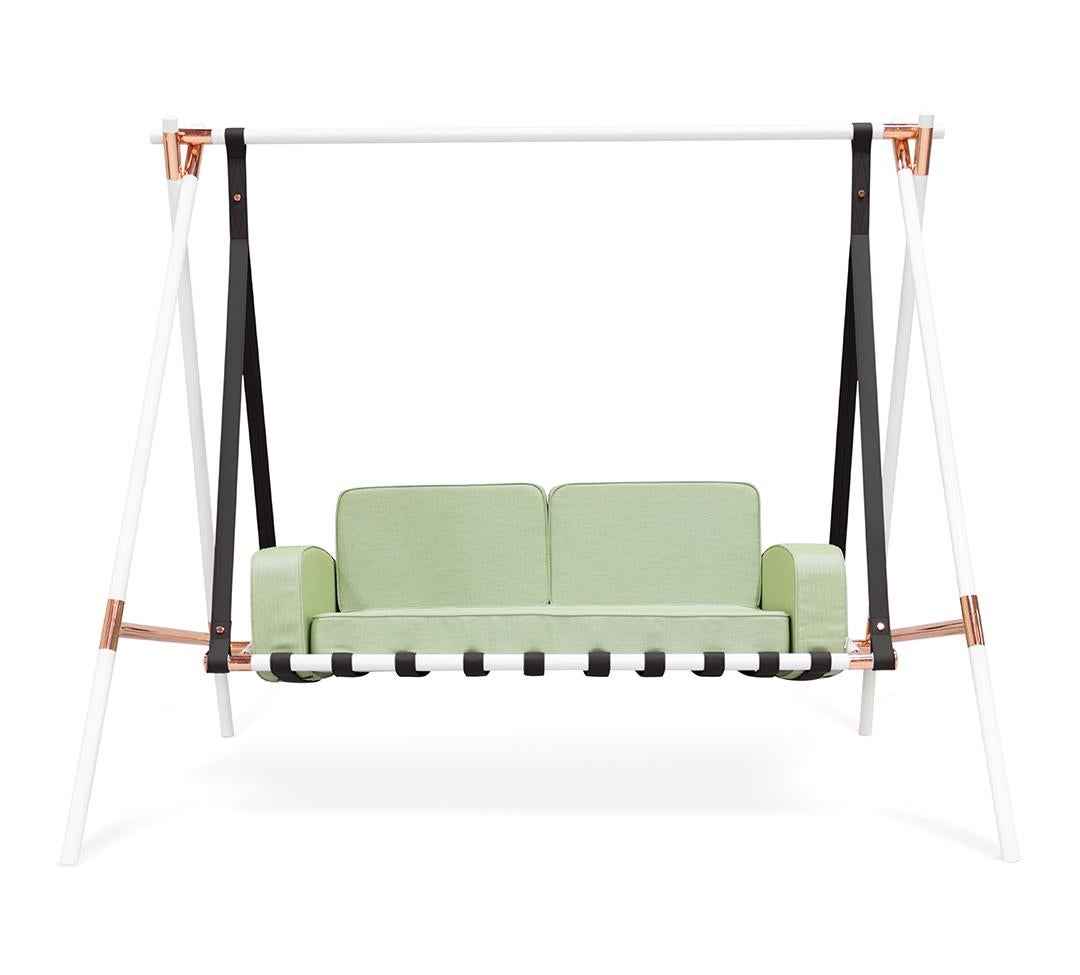 Fable Outdoor Swing

The Fable swing is completely customizable, which offers you the possibility of turning it in the main attraction and star of any patio or garden design.

The whole design of this sophisticated outdoor swing was developed