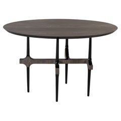 Contemporary Oval Elm / Lacquered Wood Table, Til by Christophe Delcourt