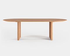 Contemporary Dining Table 'Ten' by DK3, Light Oak, 240, Oval