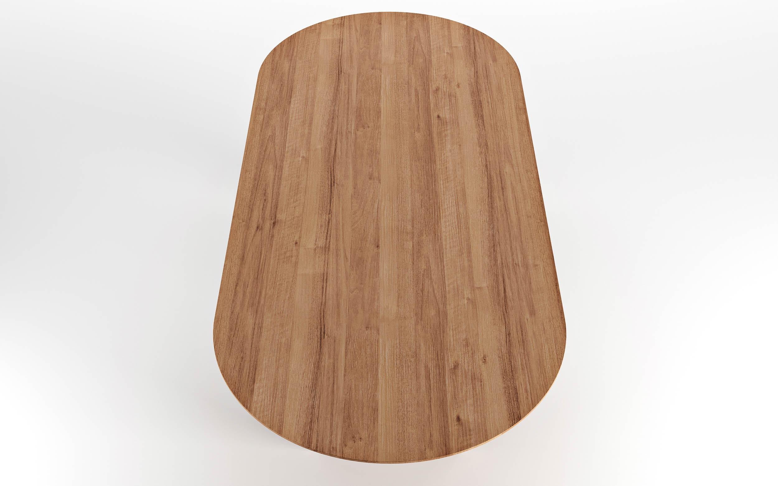 Danish Contemporary Oval Ten Table 340, Light Oak For Sale