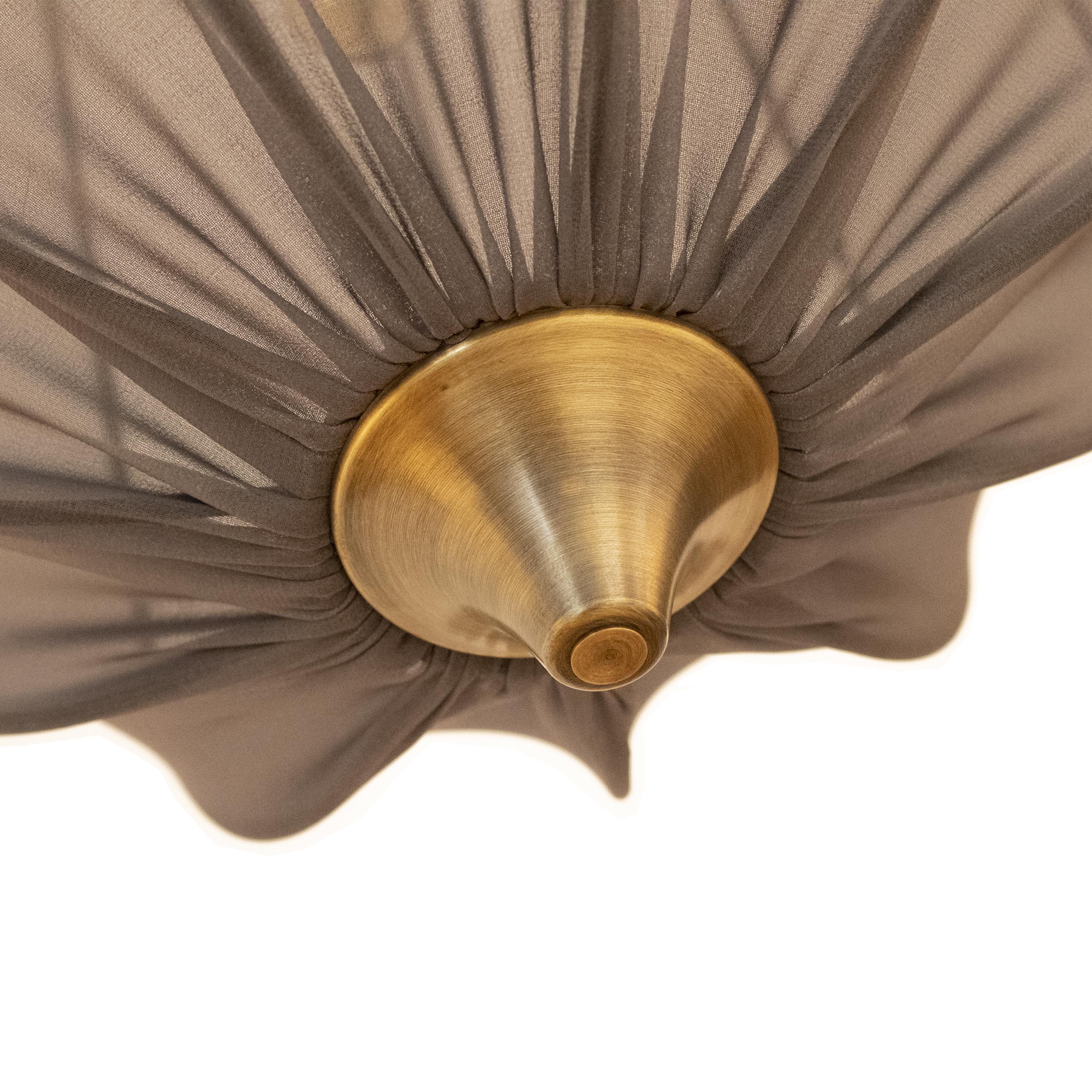 Contemporary Ovel Brass Pandent Light, Designed by IKB191, Spain, 2022 In New Condition For Sale In Madrid, ES