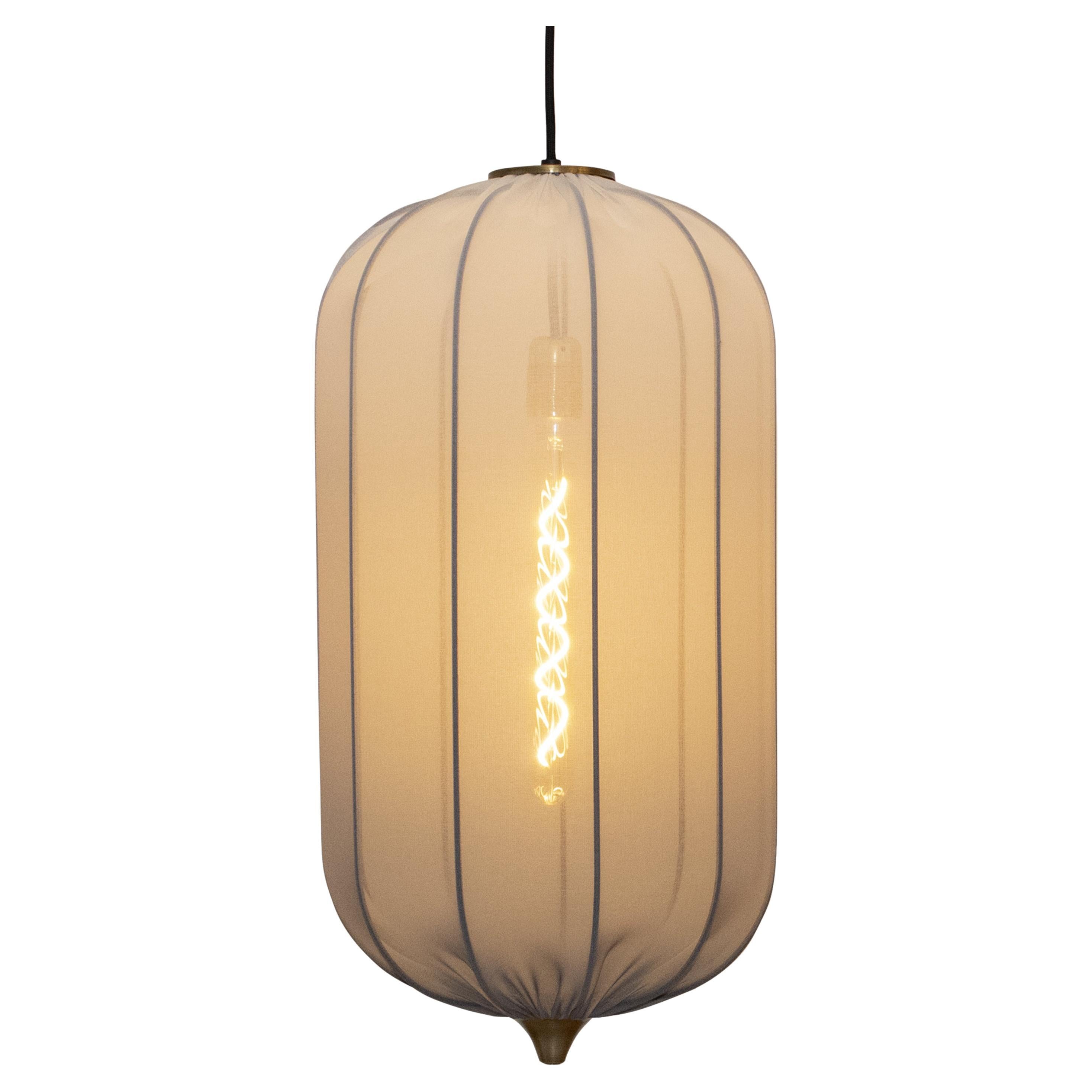 Contemporary Ovel Brass Pandent Light, Designed by IKB191, Spain, 2022