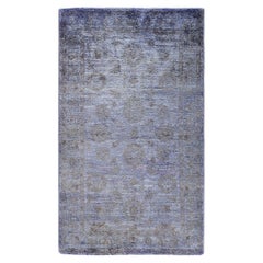 Contemporary Overdyed Hand Knotted Wool Beige Area Rug 2' 10" x 4' 10"