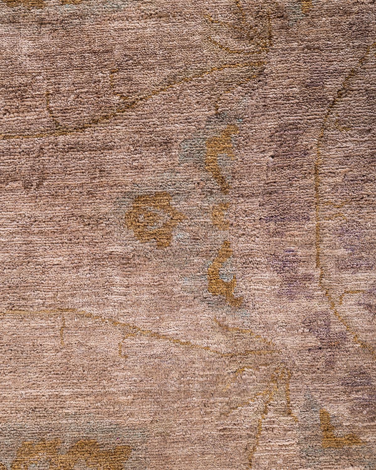Alfombra de lana teñida a mano contemporánea Beige 2,5 m x 2,5 m Pakistaní en venta
