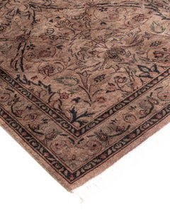 Alfombra de lana teñida a mano Contemporánea Beige