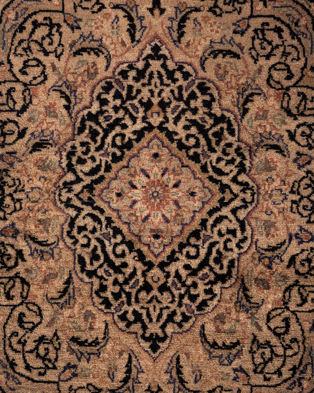 Alfombra de lana teñida a mano Contemporánea Beige Pakistaní en venta
