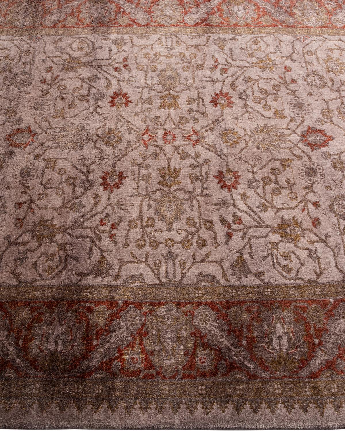 Alfombra de lana teñida a mano Contemporánea Beige en Nuevo estado para la venta en Norwalk, CT