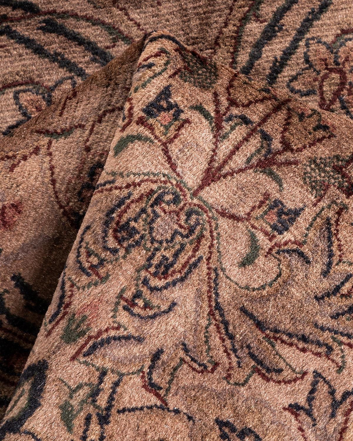 Tappeto Contemporary Overdyed in lana annodata a mano di colore beige in vendita 1